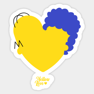 Yellow Love Sticker